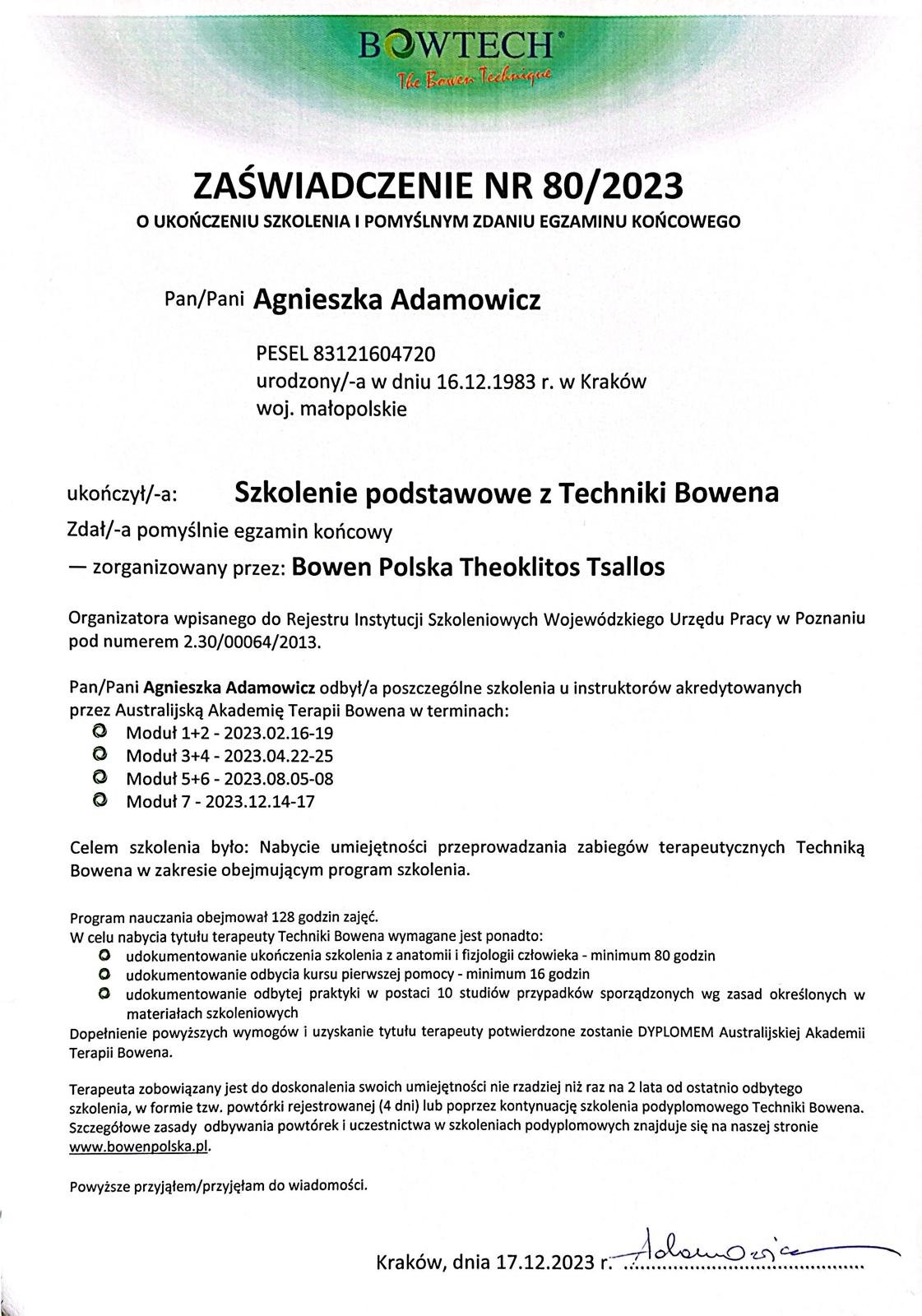 Agnieszka Bowen