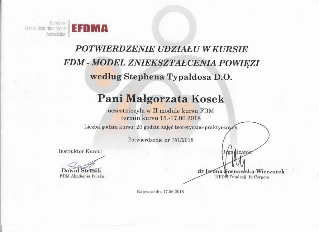 FDM - Model Zniekształcenia Powięzi według Stephena Typaldosa D.O.