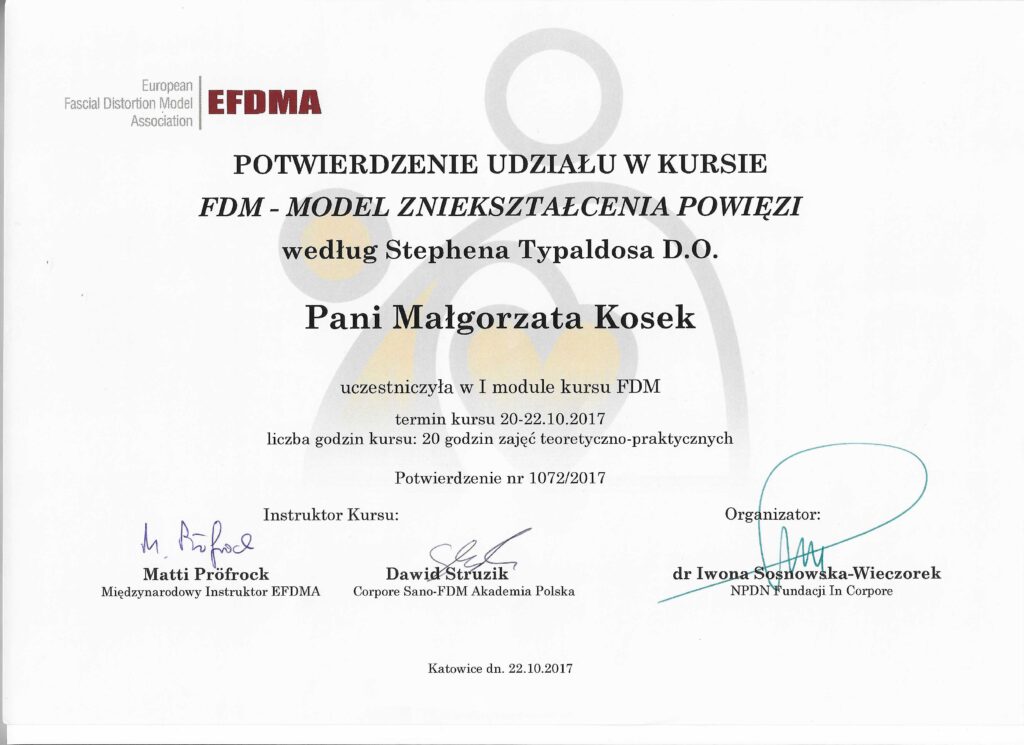 FDM - Model Zniekształcenia Powięzi według Stephena Typaldosa D.O.
