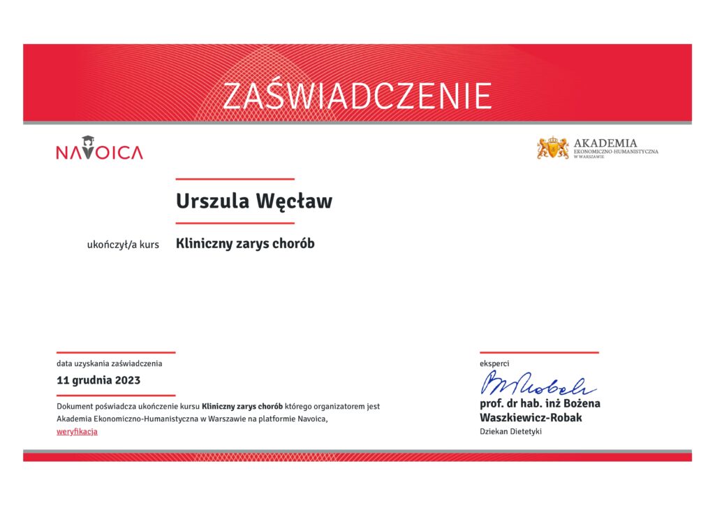 Kliniczny zarys chorób zaswiadczenie