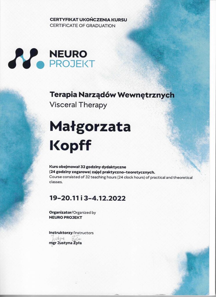 Terapia Wisceralna - Terapia Narządów Wewnętrznych