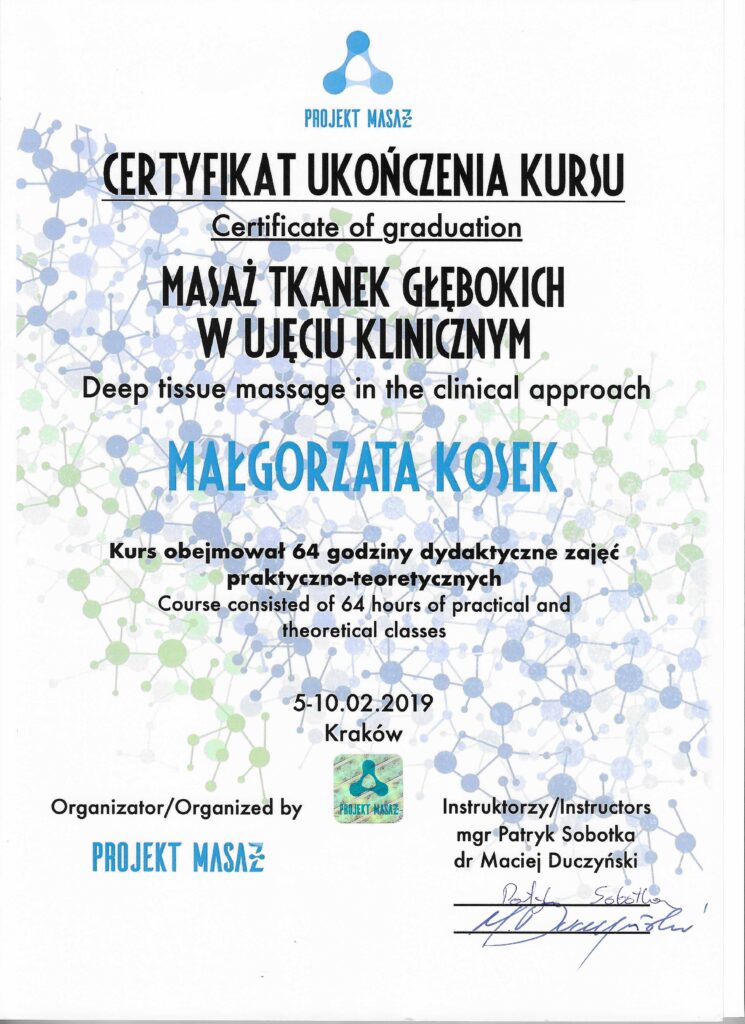 Masaż Tkanek Głębokich w Ujęciu Klinicznym