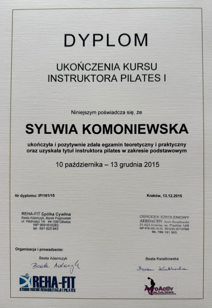 Instruktor Pilates