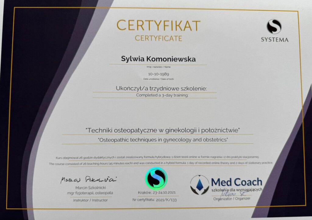 Osteopatia w ginekologii