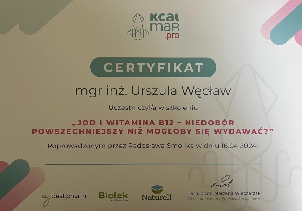 Jod i witamina B12