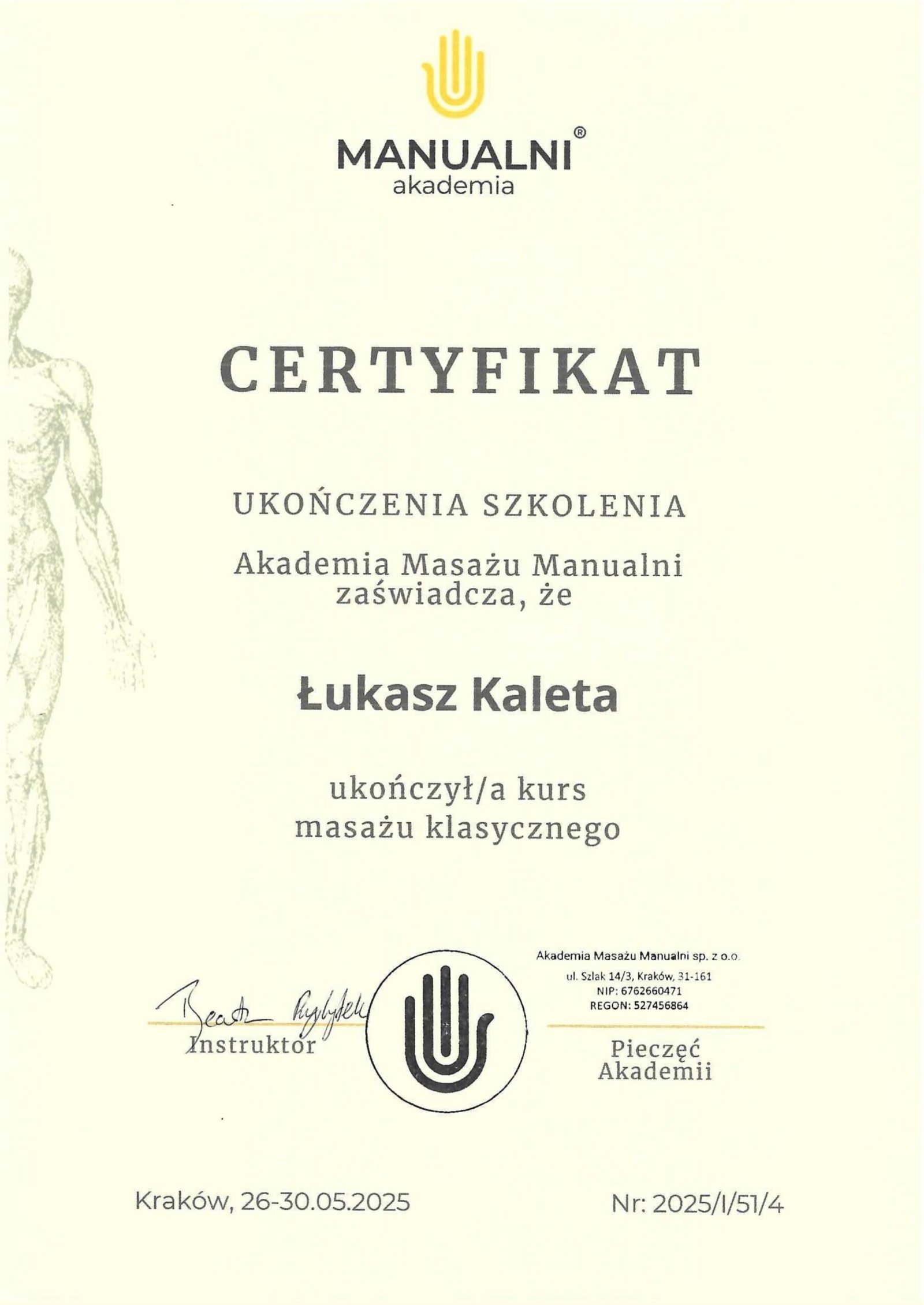 masaż klasyczny